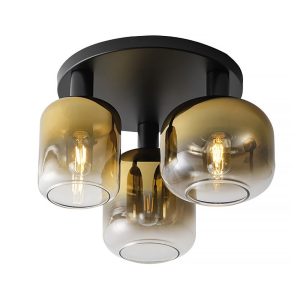 Freelight plafondlamp Vario – 3 lichts – 45 x 30 cm – zwart- goud Freelight plafondlamp Vario – 3 lichts – 45 x 30 cm – zwart- goud