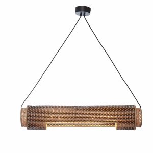 GOOD&MOJO hanglamp Bhutan – bruin – Ø15cm GOOD&MOJO hanglamp Bhutan – bruin – Ø15cm