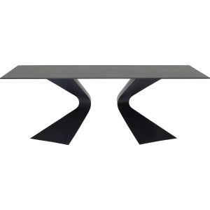 Kare Design Eettafel Gloria 200x100cm keramiek zwart Kare Design Eettafel Gloria 200x100cm keramiek zwart