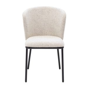 Giga Meubel Eetkamerstoel Frits – Stof – Beige – Set van 2 Giga Meubel Eetkamerstoel Frits – Stof – Beige – Set van 2