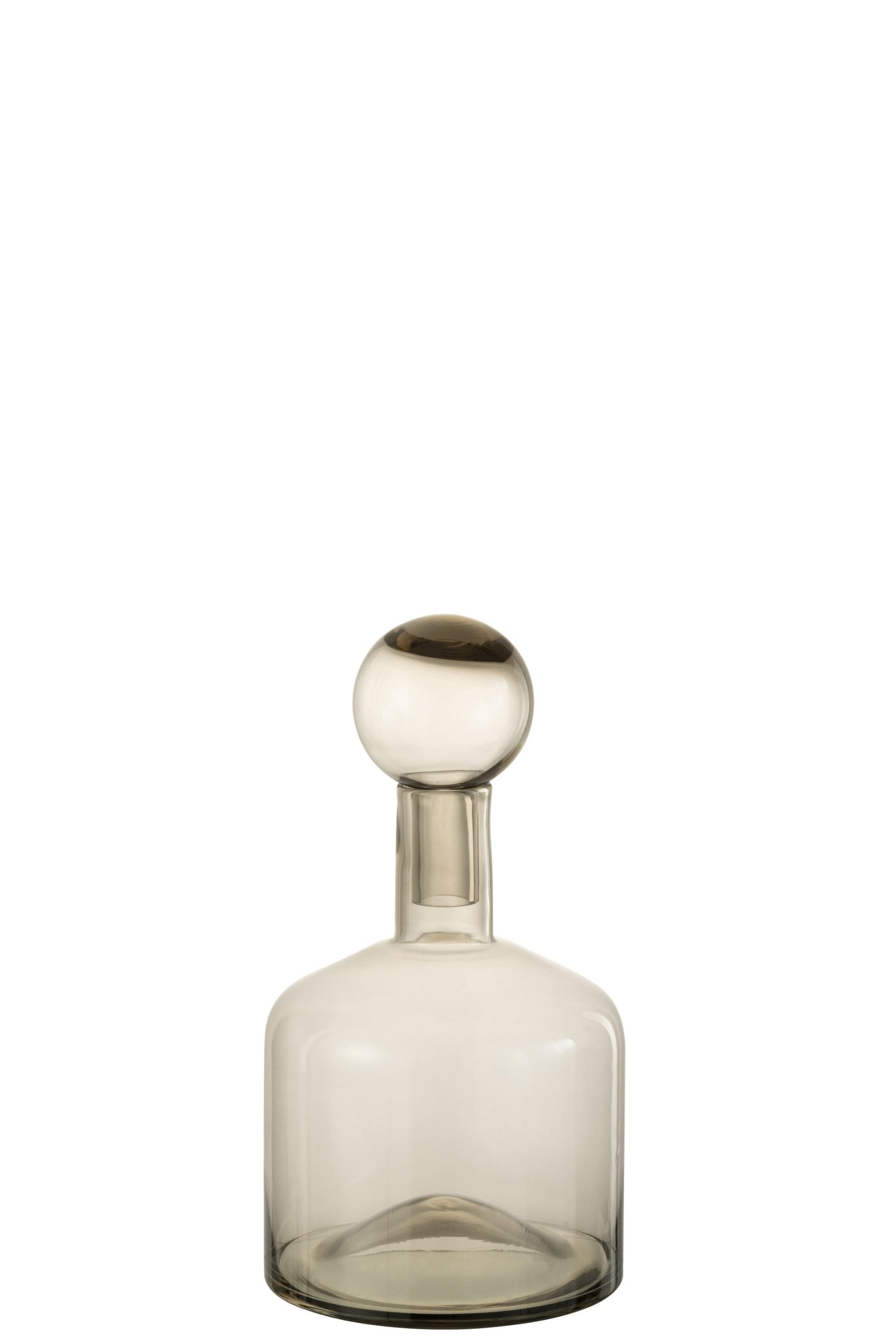 J-Line decoratie Fles Norma - glas - grijs - small