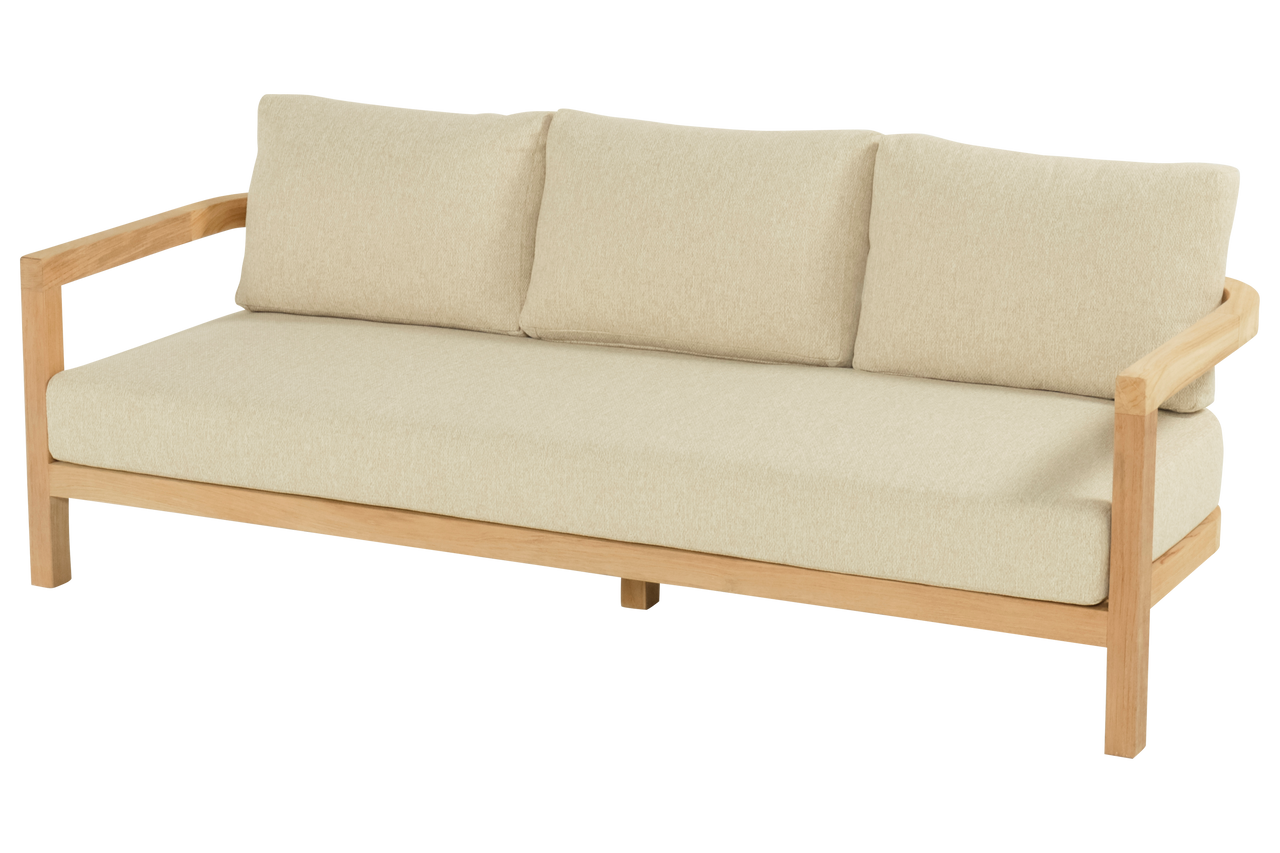 Hartman 3-Zits Loungebank Moira - Teak Naturel - 205x81x60cm