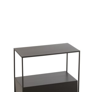 J-Line bijzettafel Rechthoek – metaal – zwart