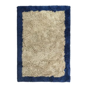 Interieur05 vloerkleed Pilo – hoogpolig – beige/blauw – 160 x 230 cm
