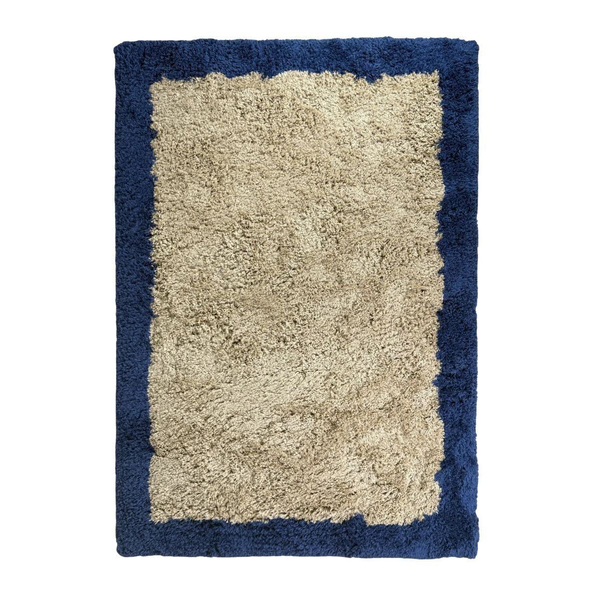 Interieur05 vloerkleed Pilo - hoogpolig - beige/blauw - 160 x 230 cm