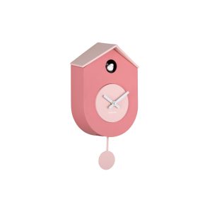 Karlsson wandklok Grato Cuckoo – roze – 9.2×17.5×33.2cm
