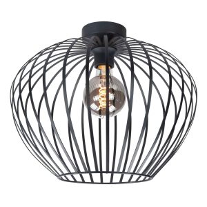 Highlight plafondlamp Mela – 1 lichts – 50 x 40 cm – zwart Highlight plafondlamp Mela – 1 lichts – 50 x 40 cm – zwart