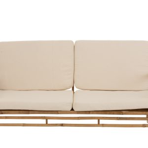 J-Line Rotan zetel – 2 pers – bamboe & textiel – naturel J-Line Rotan zetel – 2 pers – bamboe & textiel – naturel
