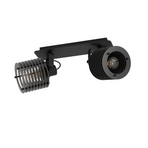 EGLO spot Segovia – e27 – 33,5 cm – zwart – hout EGLO spot Segovia – e27 – 33,5 cm – zwart – hout