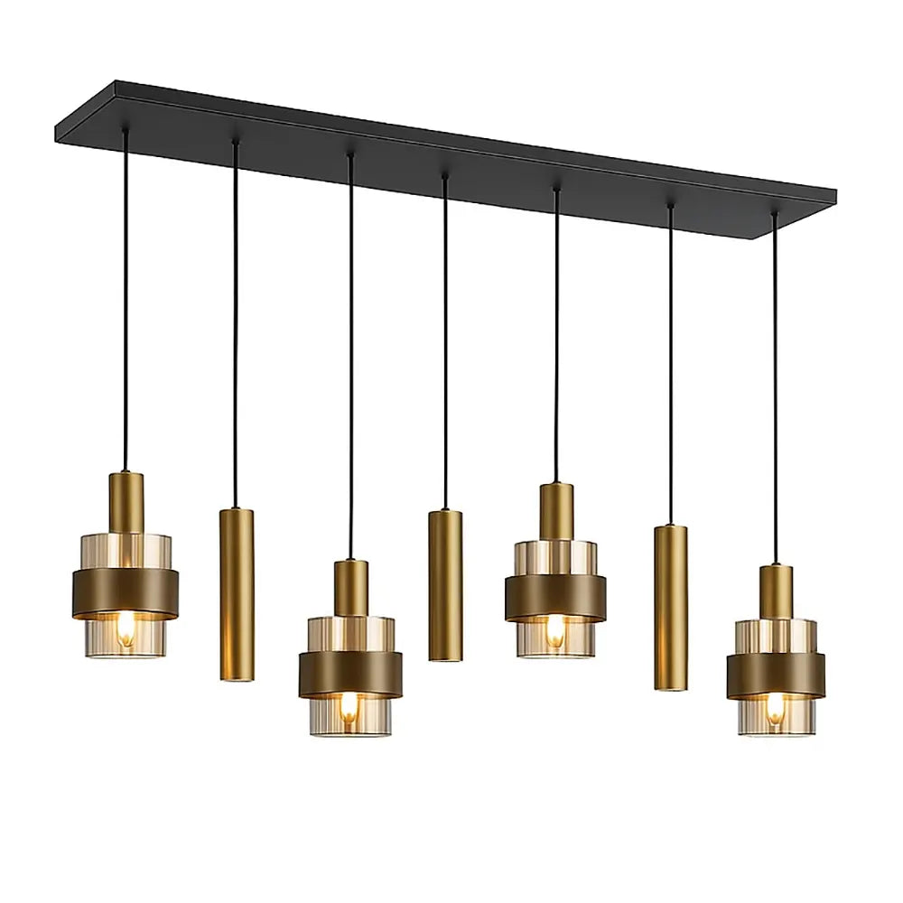 Highlight hanglamp Marrone - 7 lichts - 130 x 160 cm - brons