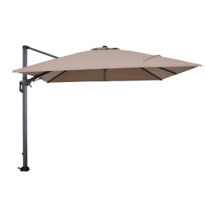 Garden Impressions zweefparasol Hawaii taupe kleurig doek – 300×300 cm Garden Impressions zweefparasol Hawaii taupe kleurig doek – 300×300 cm
