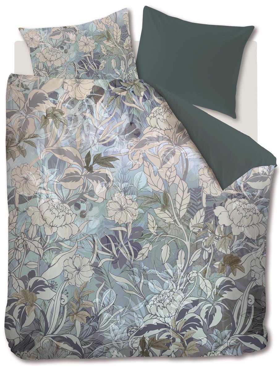 Kardol dekbedovertrek Nobile - 200x200/220 cm - blauw grijs