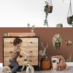 ESTAhome muursticker bosdieren bruin – 47.5 x 66 cm – 156102 ESTAhome muursticker bosdieren bruin – 47.5 x 66 cm – 156102