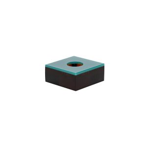 Hübsch theelichthouder Flux – kristal – 10x10xh4cm