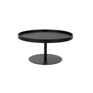 Housecraft Living Yuri Bijzettafel Rond 70×70 cm Hout Zwart