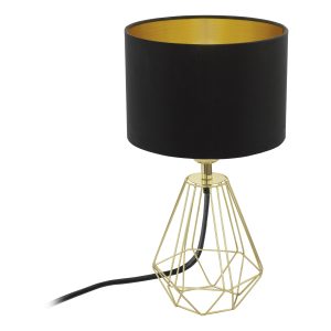 EGLO tafellamp Carlton 2 – 1 lichts – ø 16,5 cm – zwart/goud EGLO tafellamp Carlton 2 – 1 lichts – ø 16,5 cm – zwart/goud