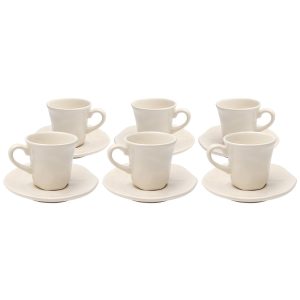 Kare Design Espressokopje Organic creme (6/set)