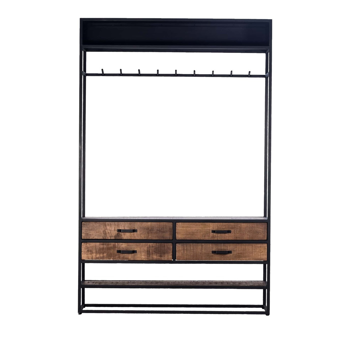 Giga Meubel Kapstokkast Lino - Hout - 9 Haken - 130x35x200cm