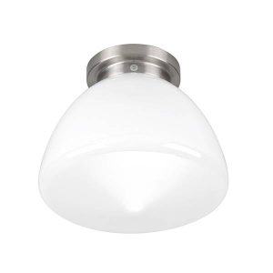 Highlight plafondlamp Deco – 1 lichts – 24.5 x 23 cm – mat-chroom wit