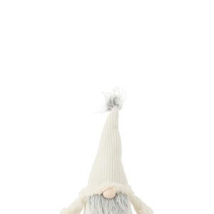 J-Line figuur Kabouter Grijze Baard – textiel – wit J-Line figuur Kabouter Grijze Baard – textiel – wit