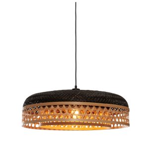 GOOD&MOJO hanglamp Ubud – zwart – Ø60cm GOOD&MOJO hanglamp Ubud – zwart – Ø60cm