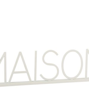 J-Line decoratie Maison – metaal – wit