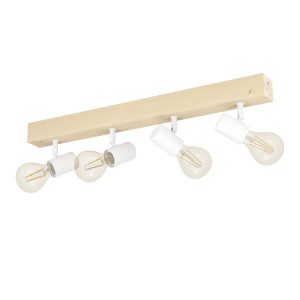 EGLO spot Townshend 3 – e27 – 63 cm – bruin/wit EGLO spot Townshend 3 – e27 – 63 cm – bruin/wit