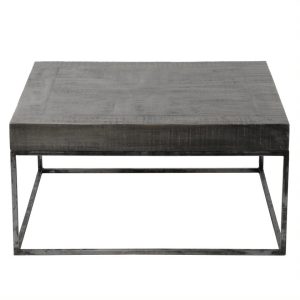 Giga Meubel Salontafel Grado Small – Grijs Hout – 80x80x40cm