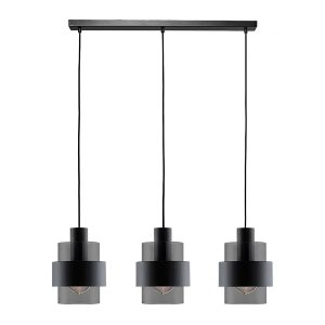 Freelight hanglamp Chiasso – 3 lichts – 100 x 150 cm – zwart Freelight hanglamp Chiasso – 3 lichts – 100 x 150 cm – zwart