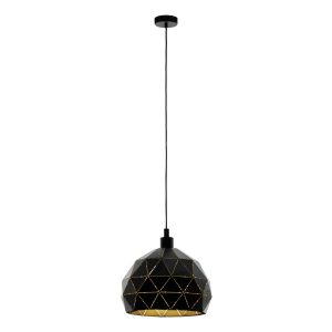 EGLO hanglamp Roccaforte – e27 – ø 40 cm – zwart/goud EGLO hanglamp Roccaforte – e27 – ø 40 cm – zwart/goud