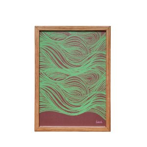 Hübsch lijst Hello – mdf/eikenfineer/plexiglas – 23x10xh32cm