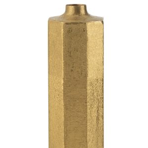 J-Line vaas Vierkant – metaal – goud – large – 55 cm hoog