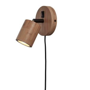 GOOD&MOJO wandlamp Java – bruin – Ø32cm GOOD&MOJO wandlamp Java – bruin – Ø32cm