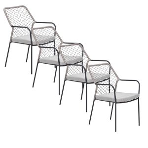 Garden Impressions Ross tuinstoel natural sand – 4 stuks Garden Impressions Ross tuinstoel natural sand – 4 stuks