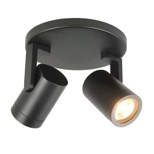 Highlight spot HALO – 2 lichts – 17 x 15 cm – zwart