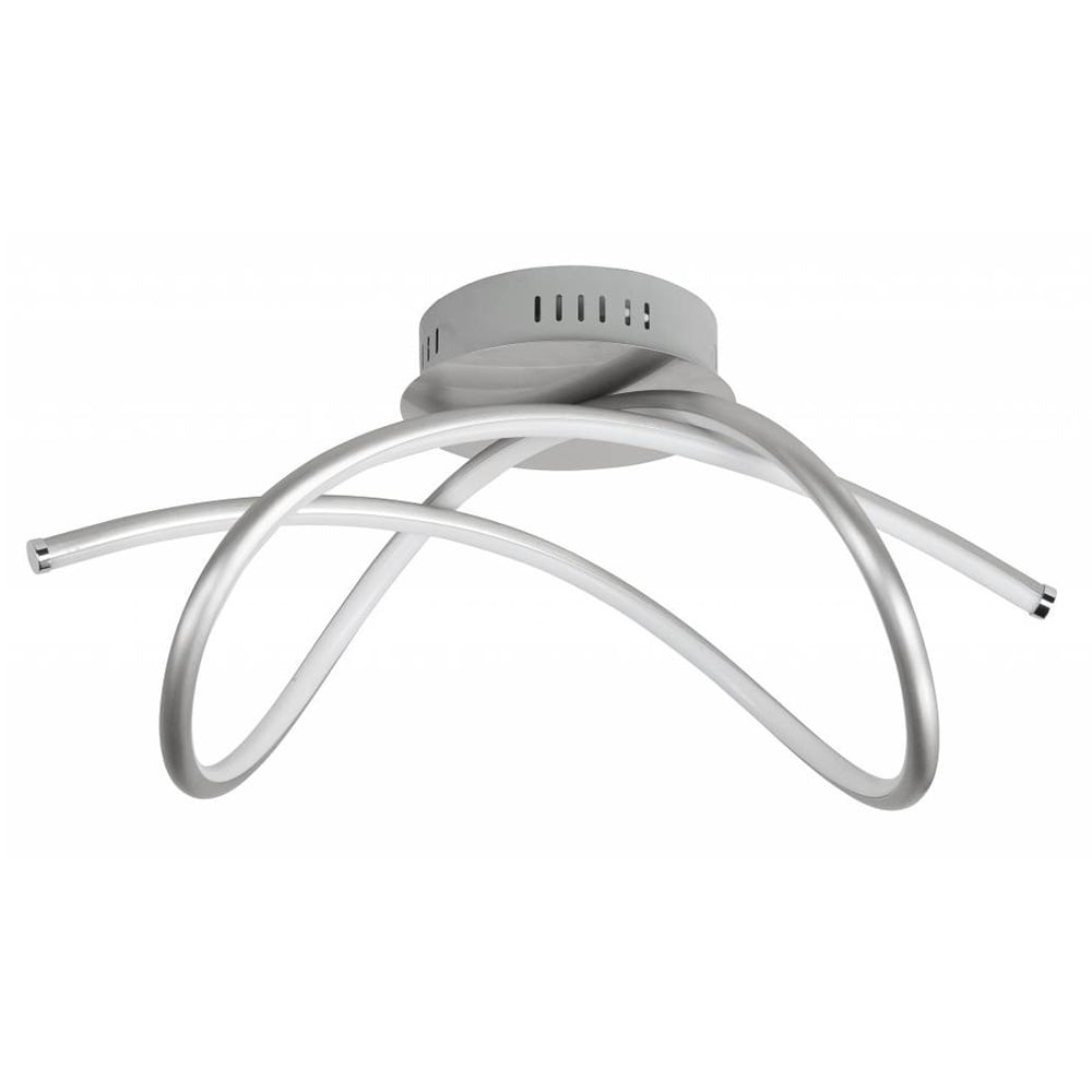 Highlight plafondlamp Plaza - 1 lichts - 53 x 26 cm - mat chroom