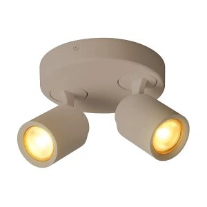 Freelight spot Razza – 2 lichts – 17 x 14 cm – beige