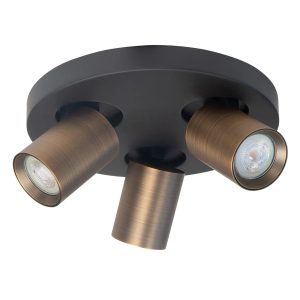 Highlight spot Oliver – 3 lichts – 25 x 13 cm – zwart brons