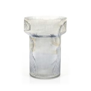 FurniLux Riba 4 vaas – Grey 21x21x28,5 cm