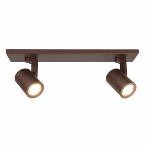 Highlight spot HALO – 2 lichts – 40 x 15 cm – bruin