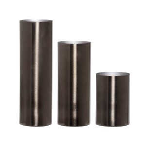 Hübsch vaas Gleaming – ijzer – ø7xh10, ø7xh16, ø7xh20cm