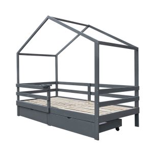 Home Deluxe kinderbed WOLKENLAND grijs met lades Home Deluxe kinderbed WOLKENLAND grijs met lades