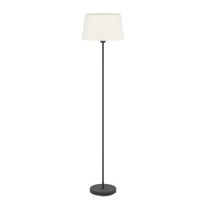 EGLO staande lamp Febres – e27 – textiel – zwart/wit