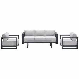 Garden Impressions loungeset Malakka valley sand 4-delig