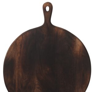 J-Line snijplank Rond – hout – donkerbruin – extra large J-Line snijplank Rond – hout – donkerbruin – extra large