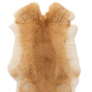 J-Line tapijt Konijnenvel – imtatiebont – bruin