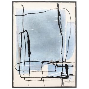 Kare Design Schilderij Frame Dust 55x75cm blauw