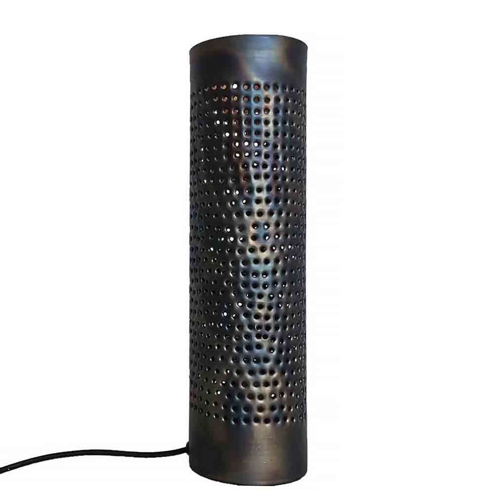 Freelight tafellamp Forato - 1 lichts - 12 x 42 cm - bruin zwart