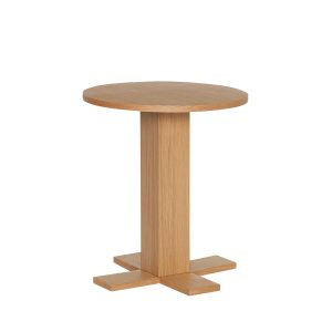 Hübsch bijzettafel Koohi – mdf/okoumé fineer – ø45xh50cm