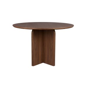 Housecraft Living Laurent Eettafel Rond 120 cm Hout Walnootkleur – Bru